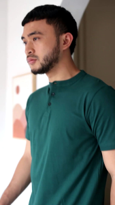 Manly Polo Colarless / Polo Shanghai Cotton Combed