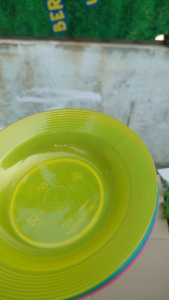 Harga Grosir 1 Losin Piring Plastik Kecil & Tatakan Gelas Plastik