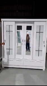 LEMARI 4 PINTU COD SLIDING DOOR/LEMARI 4 PINTU (KHUSUS JABODETABEK COD)