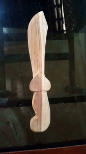 Golok Hati Pedang Kayu Silat IPSI - Pedang Kayu Mainan Latihan Silat Beladiri
