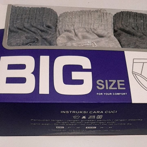 CELANA DALAM PRIA JUMBO BIG SIZE CROCODILE XXL DAN XXXL ISI 3PCS