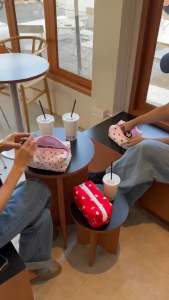 A.petitepieces - Beauty case white heart