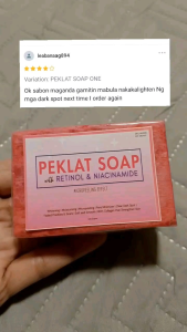 3 FOR 100 PEKLAT PEELING REMOVER SOAP +NIACINAMIDE 100g