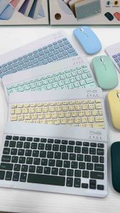 ชุดเม้าส์คีย์บอร์ด บอร์ด ไร้สาย / Bluetooth แป้นพิมพ์ ไทย หุ้น สำหรับ ที่งาน พกพาง่าย