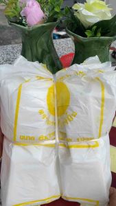 ถุงห่อฝรั่ง ผลไม้ อย่างหนา กันUV 6x14 เจาะ3รู 1มัด/5แพ็ค