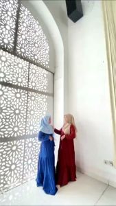 Maxi Dress Gamis Rayon 5 Susun Jumbo Gamis Wanita Dewasa Lengan Panjang Gamis Dress Syari Hijab