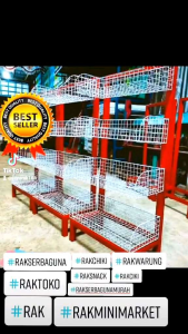(GROSIR) RAK SNACK CHIKI CIKI SERBAGUNA SUSUN 4 TERMURAH