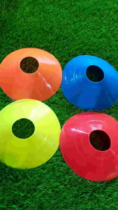 Cone Mangkok/Kun Piring/Marker/Penanda Olahraga/Lentur Berkualitas 1Set (48pcs warna warni)