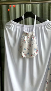 Mukena Katun Rayon Dewasa Jumbo Motip Caludya Free Tas mini Travelling