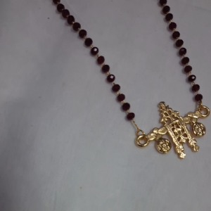 Marron Beads With Thali Chain - Premium Quality Jewelry & Accessories For Festive