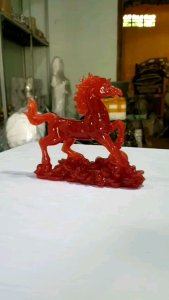 Tượng trang trí con Ngựa lộc mã phong thủy dùng trang trí cao cấp cao 17cm