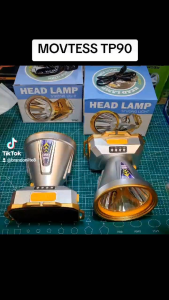 MOVTESS TP90 Senter Kepala 3oo WATT & LED Headlamp Super Terang Outdoor Anti Air Waterproof Zoom Sensor Gerak