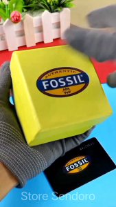 Jam Tangan Merek Fosil Fashion Strap Kulit Murah Cocok Untuk Wanita Kerja Kantoran Atau Kondangan Bisa COD Langsung Dan Free Box