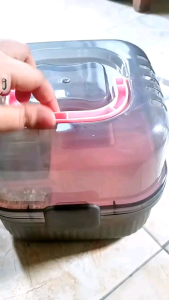 KANDANG HAMSTER PORTABLE - MODEL TRAVEL 2 TINGKAT《KODE#1》