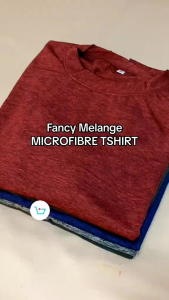 FANCY MELANGE JERSEY TSHIRT | TSHIRT MICROFIBRE | SHORT SLEEVE