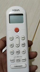 REMOT AC AQUA TURBO/QUIET ORIGINAL / REMOT AC AQUA ORIGINAL CABUTAN ASLI DARI AC PABRIKAN / REMOTE AC AQUA ASLI BAWAAN DARI AC PABRIKAN