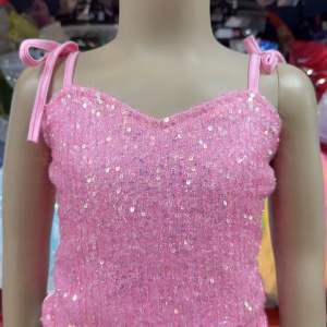 READY STOCK Girls Pink Sequin Dance Jazz K-pop Costume Kids Kindergarten Concert Performance Stage Show Dress