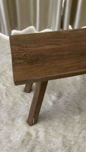 เก้าอี้ไม้สัก เก้าอี้สนาม ขนาด 30 x 60 x 45 cm.