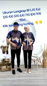 Baju Batik Pria Lengan Pendek Size Standar-Jumbo (M -10Xl) Seragam Batik Kantor