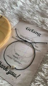 Gelang Tali Couple Pasangan Sahabat Wanita Terbaru Bahan Nylon Lembut Nyaman Mewah Model Simple Kekinian By Kibasbracelet