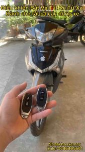 Khóa chống trộm Bật - Tắt xe máy từ xa gắn cho tất cả các dòng xe full rắc cắm zin khoảng cách 200m