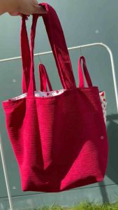 กระเป๋าลูกฟูกลายเชอรี่ สีแดงสดใส🍓🎂