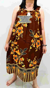 WOMEN PAPAN SLEEVELESS BATIK DRESS/BAJU BATIK DRESS/BAJU BATIK INDONESIA/BAJU NIGHTY GOOD QUALITY READY STOCK