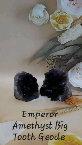 Emperor Amethyst Big Tooth Geode/帝王紫大牙晶簇/QE408L/QE408O