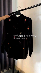 Kemeja Bordir bunga/atasan wanita