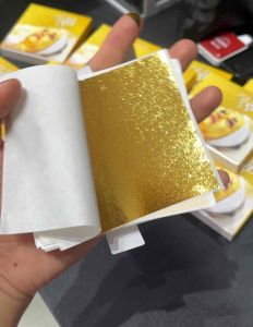 [Loại 1 tan không lợn cợn] Xấp 100 Miếng Mặt Nạ Vàng lá 24K Trắng Da Ngăn Ngừa Lão Hóa