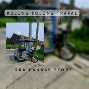 GAUGE 16 (4ft x 3 meters) KOLONG KOLONG TRANSPARENT PLASTIC TRAPAL with BLACK LINING MAKAPAL