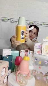 Túi Ủ Bình Sữa Di Động 5 Mức Nhiệt Có Kết Nối Sạc USB Tiện Lợi Có Hiển Thị Nhiệt Độ