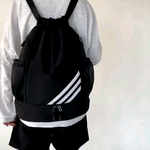 Tas Ransel Sekolah Anak SD SMP SMA Serut Triple Strip Laki Laki Perempuan Pria Wanita Dewasa