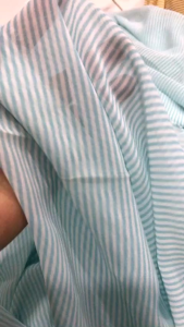 vải voan sọc dọc nhí màu xanh _( khổ 1m5) may đầm váy áo thiết kế  vv