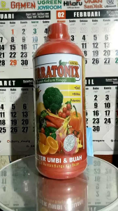 Pupuk Kalium NURRATONIX MENTES 1 Liter pembesar buah umbi dan penambah bobot Gabah padi dan anti rontok bunga
