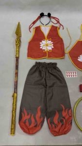 READY STOCK Cosplay Kids Children Nezha 2 Costume Cartoon Movie Characters Ne Zha Costume Halloween Stage Performance哪吒服