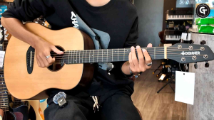 Donner Do-M140 Do series | กีตาร์โปร่ง กีตาร์โปร่งไฟฟ้า ขนาดพกพา เสียงดี คอแบบ V-shaped 🎉มีเก็บปลายทาง