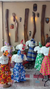 BUWAN NG WIKA Kids Barot Saya// Checkered-Floral 4-in-1 Kimona & Patadyong //