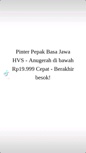 Pinter Pepak Basa Jawa HVS - Anugerah