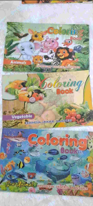 3 PCS Buku PAUD/ Buku Mewarnai Kecil Anak