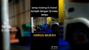 Hiasan Dinding Lampu LED 16 Pcs Kolong Kanal Bis Bak Truk Kontainer Speed