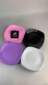 Ps-1105 (6 pcs / 1 lusin) - Piring Tatakan Plastik Dinnerware 6 inch / 15 cm Tatakan Gelas Piring Dessert Piring Kue Piring Sajian Kecil Serbaguna
