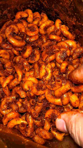 Makaroni kriuk bantat pedas daun jeruk kemasan 500gr