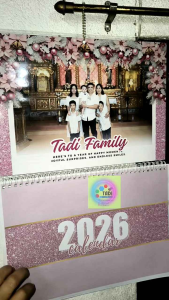 LAMINATED WALL CALENDAR 2026 PERSONALIZED OR CUSTOMIZED