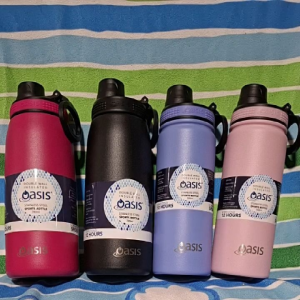 Oasis Stainless Steel Insulated Sports Water Bottle with Screw Cap 550ML/780ML
