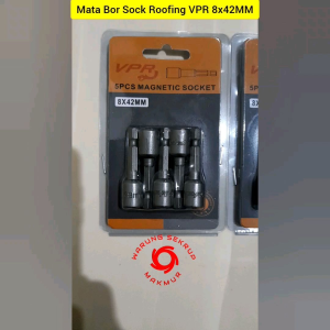 (1 Pack) Mata Bor Sock Roofing Baja Ringan Magnetic 8 x 42mm