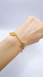 Bracelet Clover Rantai Tangan Adjustable Emas Bangkok GOLD PLATED Daily Wear