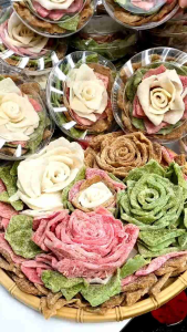 MỨT DỪA NON SỢI NGŨ SẮC 500gr