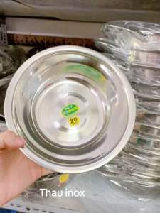 Thau inox Hồng Phước Thanh - Thau inox cao cấp an toàn tiện lợi đủ size - gia dụng Nari