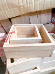 Bộ 2 khuôn làm bánh chưng rẻ khuôn bánh chưng bằng gỗ giá rẻ - gia dụng Nari